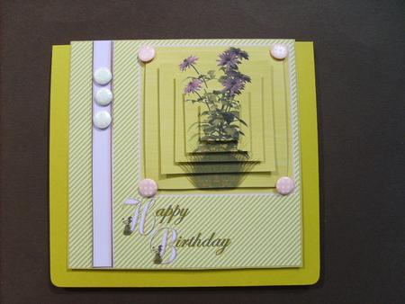 Dahlia Quick Card with Pyramid by ANGELA STYLES
