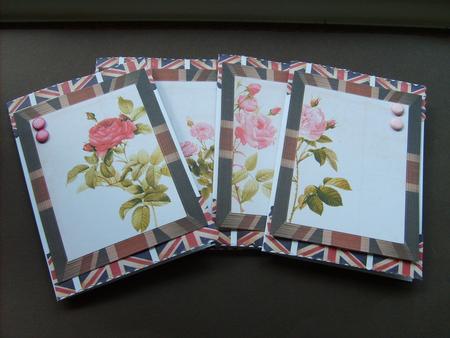 Union Flag (jack) Floral Frame Toppers by ANGELA STYLES