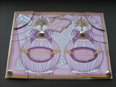 Lilac Water Birthday Perfume Set 7x5in Quad Corner Stacker by ANGELA STYLES