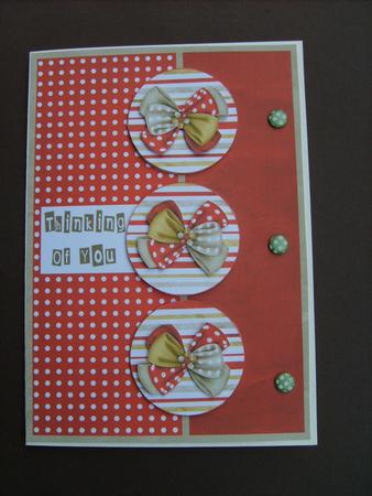 Red Polka - Thinking of You Card by ANGELA STYLES