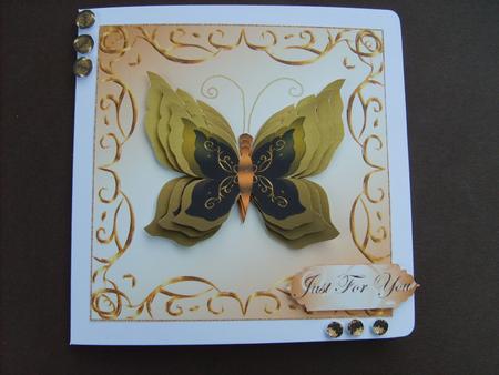 Green Butterflies Create Your Own Topper Set by ANGELA STYLES