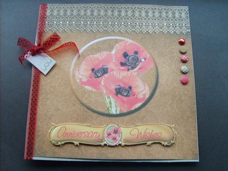 Poppy & Lace 8x8 Inch Topper by ANGELA STYLES