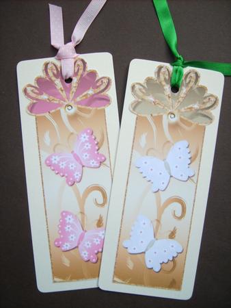 Joyful Summer Butterflies Bookmarks Set 2 by ANGELA STYLES