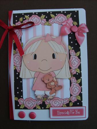 Little Sleepy Head with Her Teddy by ANGELA STYLES