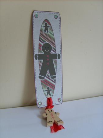 Gingerbread Man Recipe Bookmark by ANGELA STYLES