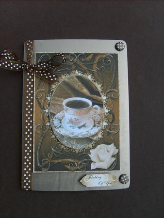 Dark - delicious - simply the Best! Topper/ Card Front by ANGELA STYLES