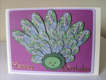 Flower or Fan Shaped Card by ANGELA STYLES