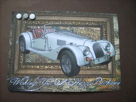 Morgen Roadster A4 Card Front. by ANGELA STYLES