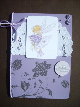 Floribunda Backing Paper in Purple by ANGELA STYLES
