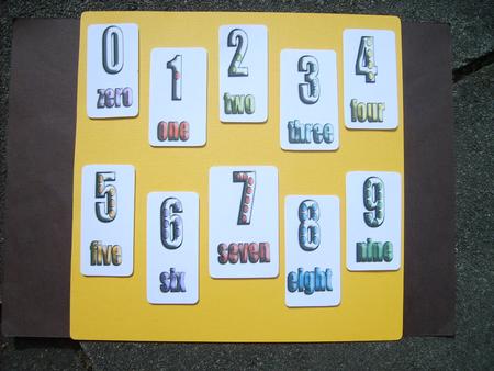 Counting Numbers with Words in Jpeg Featured Gallery Photo