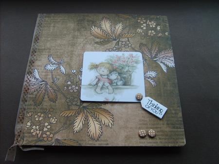 Metallic Floral Corners Tea 8 Scrapbooking Papers Kit by ANGELA STYLES