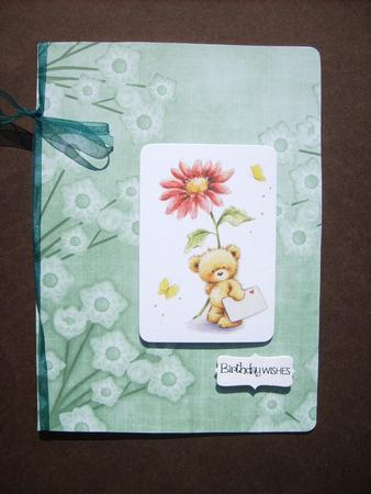 Floral Border Mid Green A4 Backing Paper by ANGELA STYLES