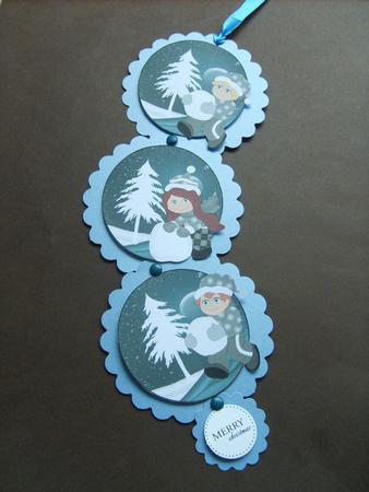 6 Building a Snowman Toppers by ANGELA STYLES
