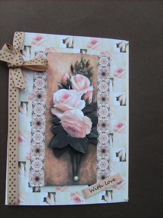 Vintage Roses, on Rose Backing by ANGELA STYLES