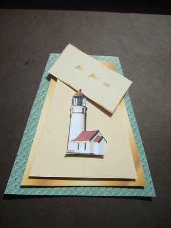 Lighthouse Trapezoid Card by ANGELA STYLES