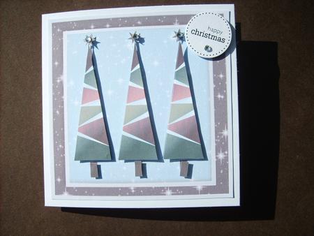 Three Christmas Trees Decoupage by ANGELA STYLES