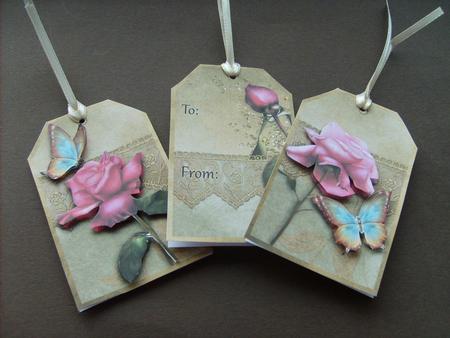Antique Roses - Gift Card Tags by ANGELA STYLES