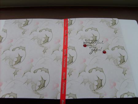 Christmas Holly and Snow Flakes Backing Paper by ANGELA STYLES