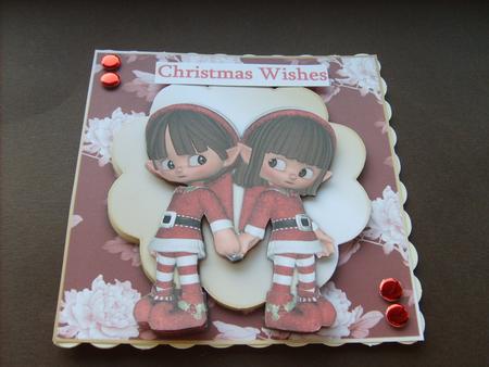 Love at Christmas Topper with Quick Decoupage by ANGELA STYLES