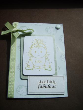Baby Nellie in Mint Backing Paper 2 by ANGELA STYLES
