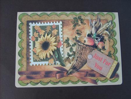 Autumn Harvest Decoupage Topper by ANGELA STYLES