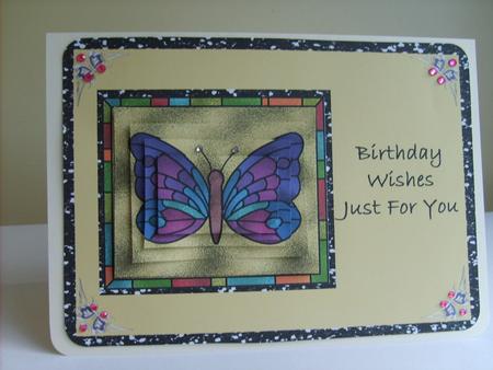 Stained Glass Butterfly by ANGELA STYLES