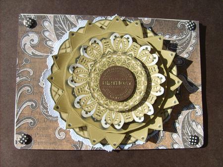 Vintage Tea Floral Wallpaper A4 Backing Paper by ANGELA STYLES