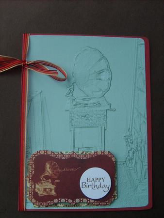 Vintage Gramophone Backing Paper by ANGELA STYLES