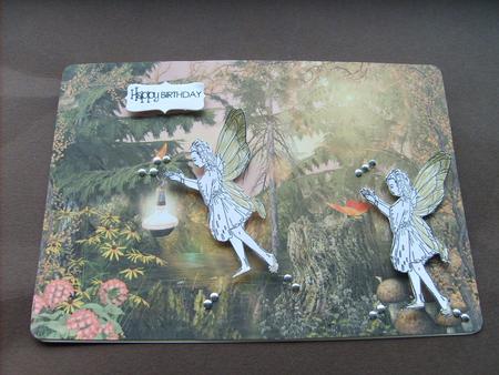 The Fairy Realm A4 Backing Paper #3 by ANGELA STYLES