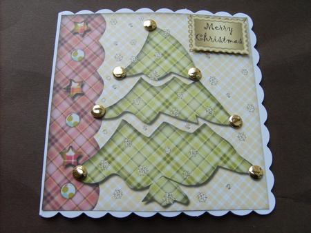 Tartan Christmas Topper & Insert 2 by ANGELA STYLES