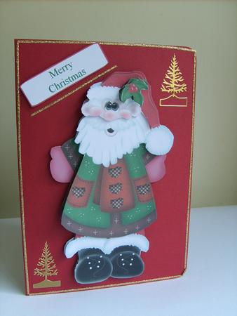 Christmas Patch-work Santa Step-by-step by ANGELA STYLES