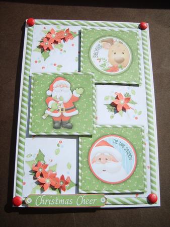Believe in Santa Three Square Quick Card by ANGELA STYLES