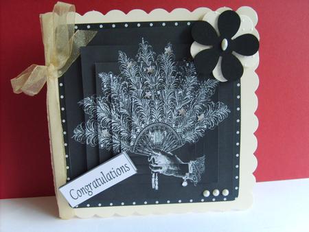Vintage Fan Black and White by ANGELA STYLES