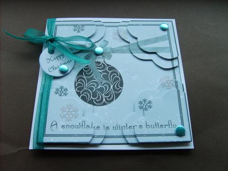 A Snowflake is Winters Butterfly Quadro Corner Stacker by ANGELA STYLES
