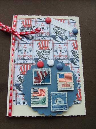 Uncle Sam 4th July Background by ANGELA STYLES