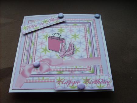 Born to Shop 8x8 Topper by ANGELA STYLES