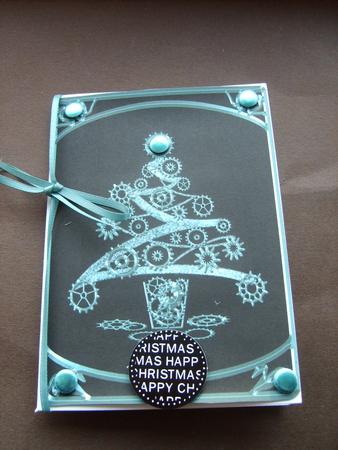 Steampunk Trees -blue by ANGELA STYLES