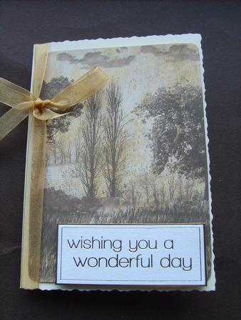 Grunge Sepia Effect Equine Paper Back by ANGELA STYLES