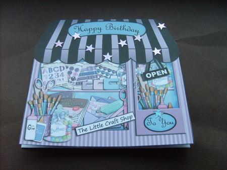 The Little Craft Shop Shaped Card Decoupage N Greetings by ANGELA STYLES