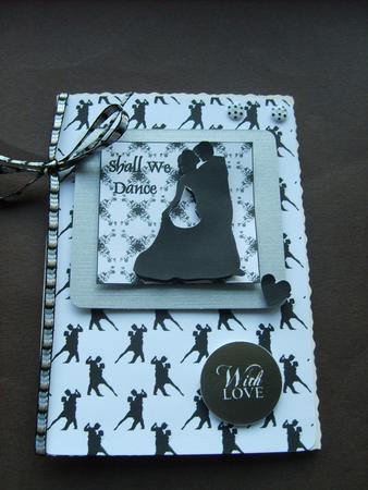 Dancing Couple White Backing Paper by ANGELA STYLES