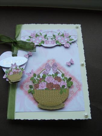 Pretty Floral and Butterfly Card by ANGELA STYLES