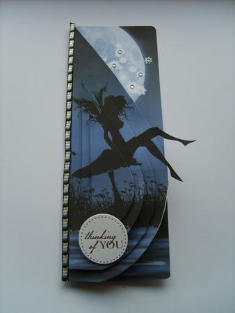 Fantasy Silhouette Teardrop Card by ANGELA STYLES