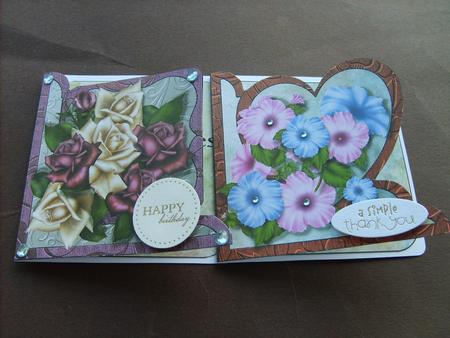 Two Floral Bouquet Note Cards by ANGELA STYLES
