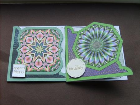Two Kaleidoscope Note Cards by ANGELA STYLES