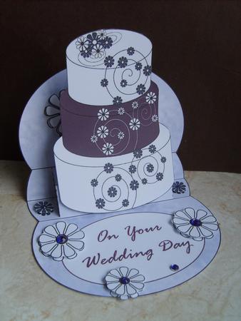 Purple Cake Wedding 3D Mini Stepper by ANGELA STYLES