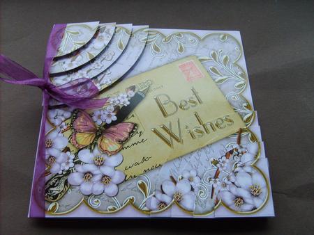 Lilac Blossom Best Wishes 6in Duo Corner Stacker by ANGELA STYLES