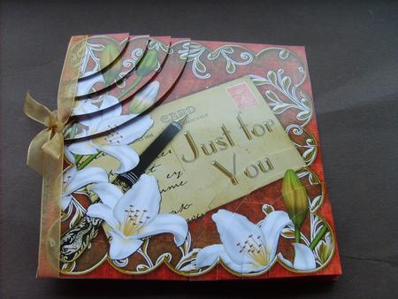 White Lily Red Just for You 6in Duo Corner Stacker by ANGELA STYLES
