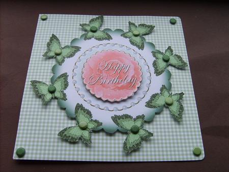 Butterflies Are Dancing for You 8x8 Topper 5 by ANGELA STYLES
