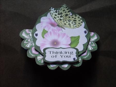 Butterfly & Floral Rocker Card by ANGELA STYLES