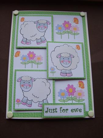 Three Squares- I Love Ewe by ANGELA STYLES